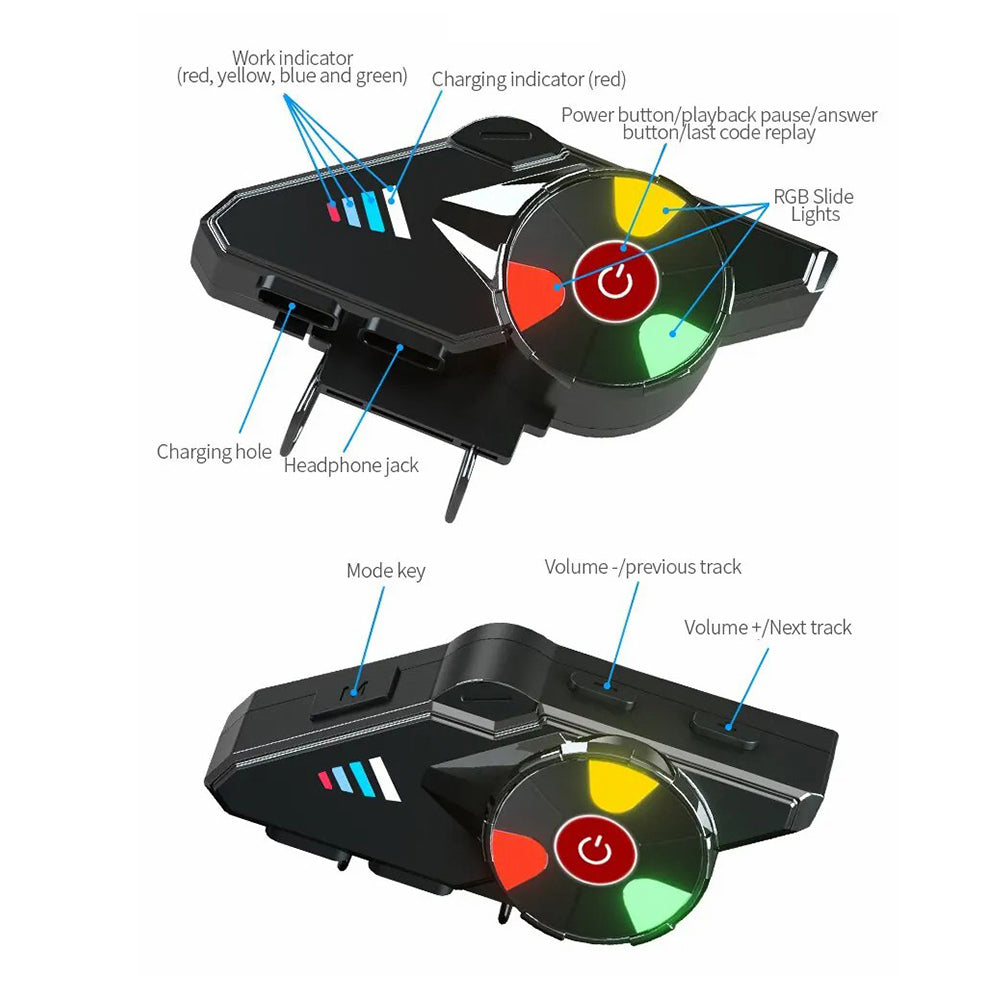 Y60 Motorcycle Bluetooth Headset Waterproof Helmet Speakers Noise Cancellation / FM Radio Y60 Motorcycle Bluetooth Headset Waterproof Helmet Speakers Noise Cancellation / FM Radio